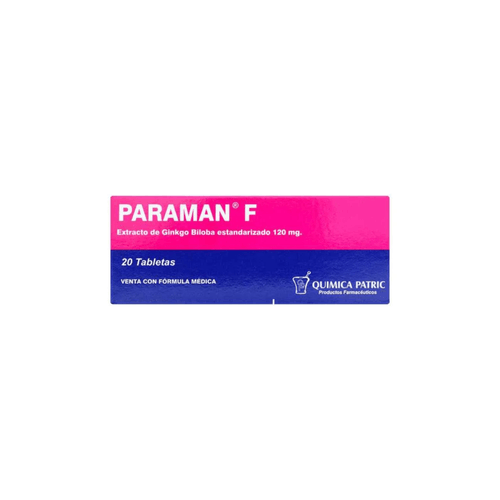 Paraman F 120 Mg Caja X 20 Tabletas