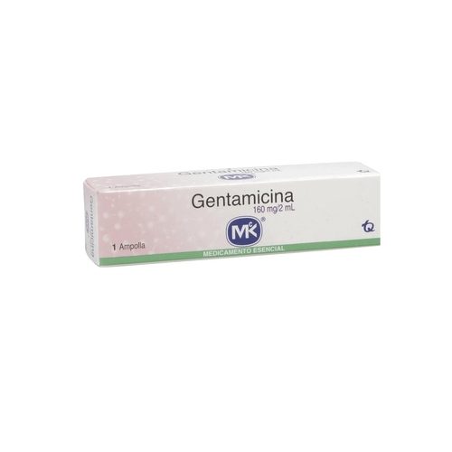 Gentamicina 160 Mg/2 Ml Solución Inyectable X 1 Unidad Tecnoquímicas