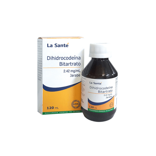 Dihidrocodeina Bitartrato 2.42 Mg/Ml Jarabe Frasco X 120 Ml La Sante