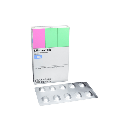 Mirapex Er 3 Mg Caja X 10 Tabletas. Boehringer