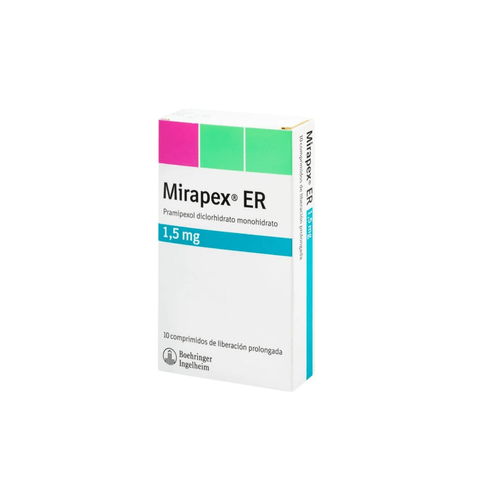 Mirapex Er 1.5 Mg Caja X 10 Comprimidos. Boehringer