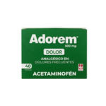 Adorem 500 Mg Caja X 40 Tabletas Siegfried