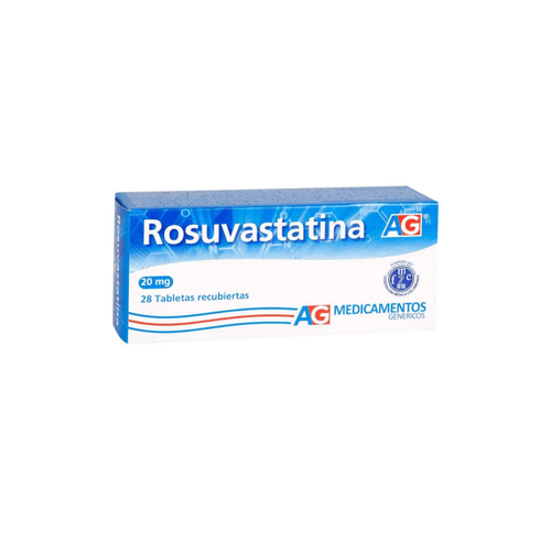 Rosuvastatina 20 Mg Caja X 28 Tabletas Recubiertas American Generics