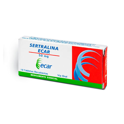 Sertralina 50 Mg Caja X 10 Tabletas Ecar