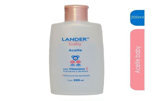 Aceite Para Bebé Frasco X 200 Ml Lander