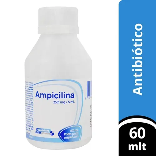 Ampicilina 250 Mg/5Ml Frasco X 60 Ml Suspensión Coaspharma