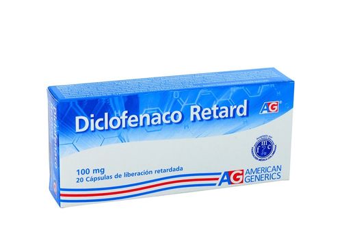 Diclofenaco Retard 100 Mg Caja X 20 Cápsulas American Generics