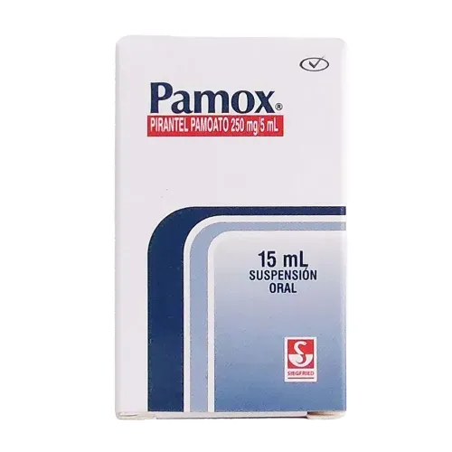 Pamox Pamoato De Pirantel 5000 Mg Suspensión Frasco X 15 Ml Solución Siegfried