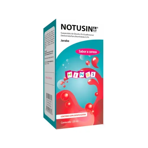 Notusin Niños Dextrometorfano Bromhidrato 300 Mg Jarabe Frasco X 120 Ml Siegfried