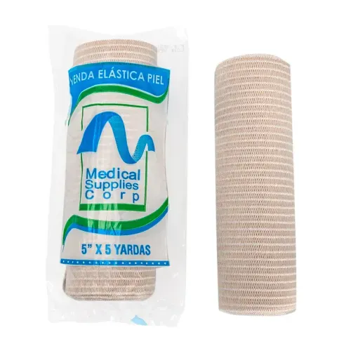 Venda Elástica Color Piel 5X5 Yardas X 1 Vendamos