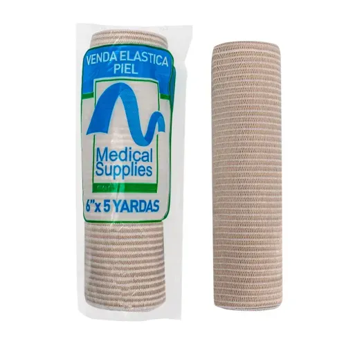 Venda Elástica Color Piel 6X5 Yardas X 1 Vendamos