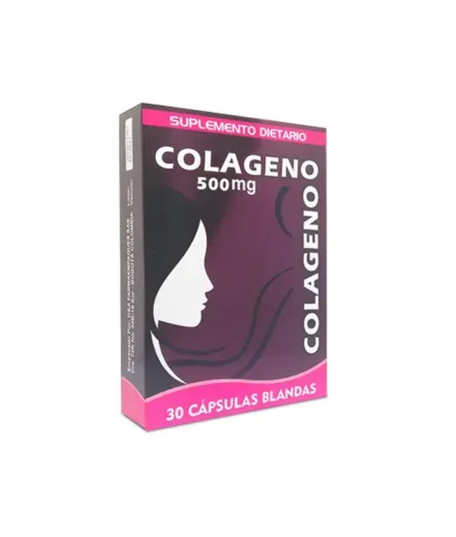 Colágeno Hidrolizado 500 Mg Caja X 30 Cápsulas Naturalmente