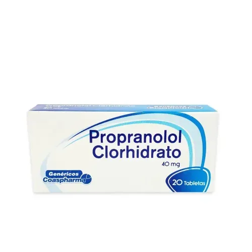 Propranolol 40 Mg Caja X 20 Tabletas Coaspharma