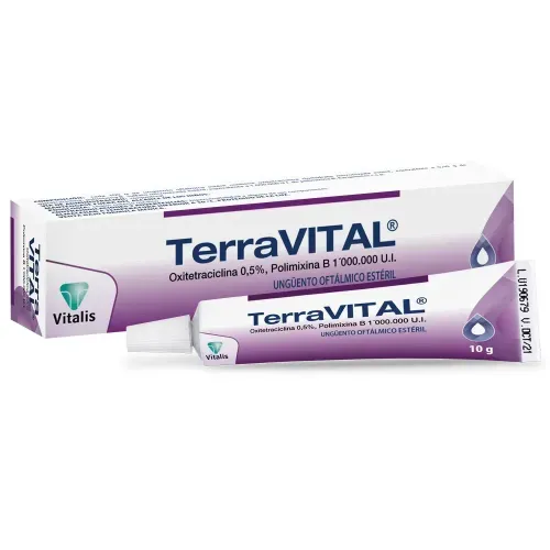 Terravital Ünguento Oftálmico Oxitetraciclina 0.5% Tubo X 10 Gr Vitalis