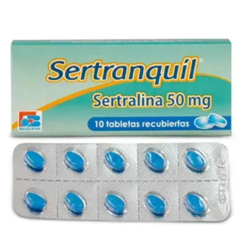 Sertranquil Sertralina 50 Mg Caja X 10 Tabletas Bioquifar