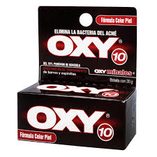 Oxy 10 Color Piel Peroxido De Benzoilo Tubo X 30 Gr Gel Tópico Option