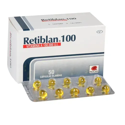 Retiblan 100 0 Ui Caja X 50 Cápsulas Blanda Vitamina Procaps