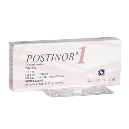 Postinor-1 Levonorgestrel 1.5 Mg Caja X 1 Tableta Gedeon
