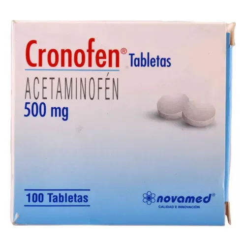 Acetaminofén Cronofen 500 Mg Caja X 100 Tabletas