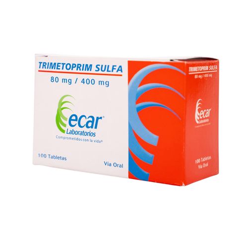 Trimetropin Sulfa 80/400 Mg Caja X 100 Tabletas Ecar