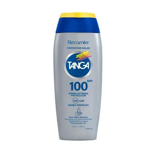 Bloqueador Tanga Spf 100 Adultos 130 Ml Recamier