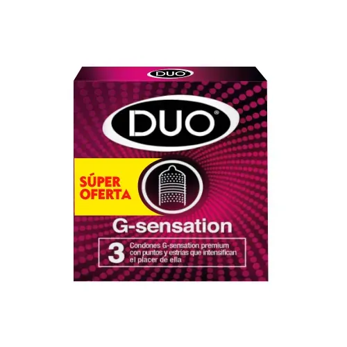 Preservativos Duo G Sensation Caja X 3 Unidades Bdf
