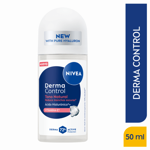 Desodorante Nivea Roll On Derma Control Tono Natural x 50 ml