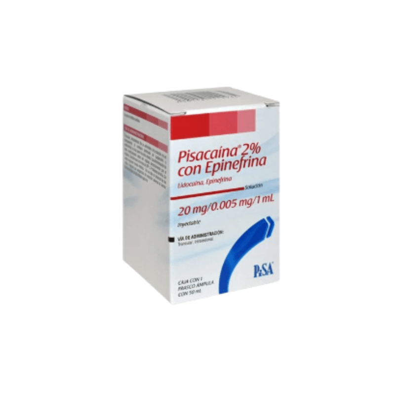 Pisacaína HCL 2% con Epinefrina 50 ml
