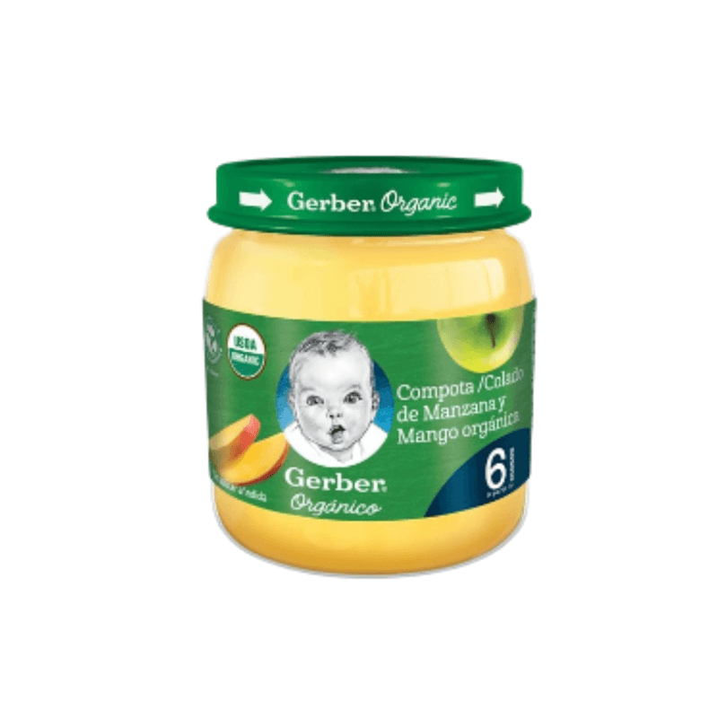 Compota Gerber Orgánica Mango Fruta 113 Gr