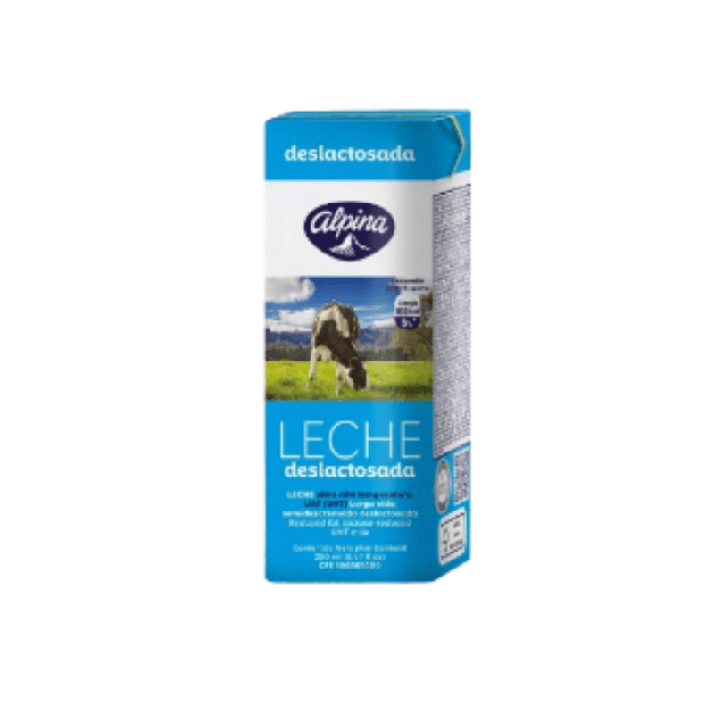 Leche Uht Deslactosada 200 Ml Consumo Diario