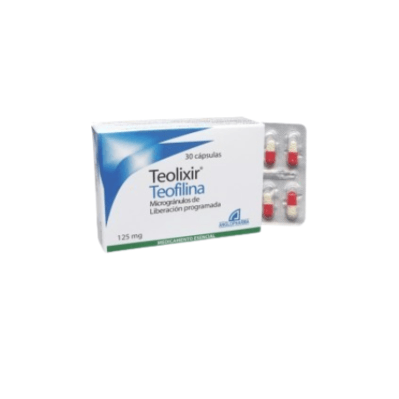 Teolixir Retard 125 Mg Caja 30 Cápsulas