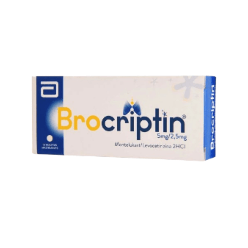 Brocriptin 5/2.5 Mg Tabletas Dopaminérgico 10