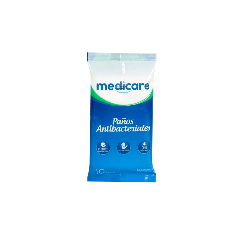 Paños Medicare Antibacteriales Limpieza 10
