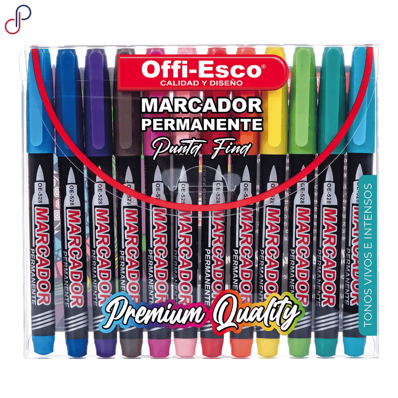 Marcador Permanente Surtido Caja 12 Unidades