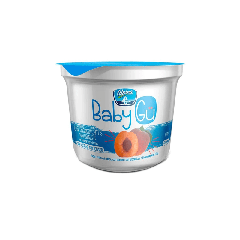 Yogurt Natural Sabor Durazno Frasco 113 Gr