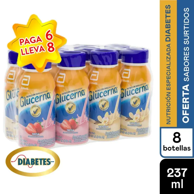 Glucerna Líquido Surtido 237 ml Pague 6 Lleve 8