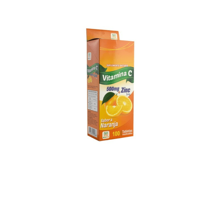 Vitamina C Zinc Naranja Masticables 100