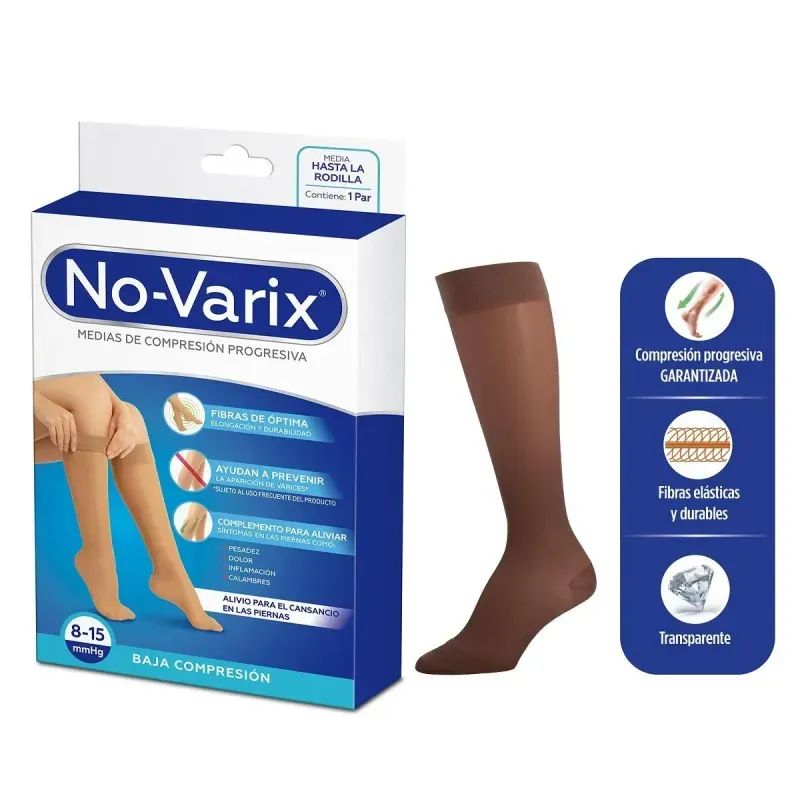 Media No Varix 8-15 Rodilla Dama Talla M