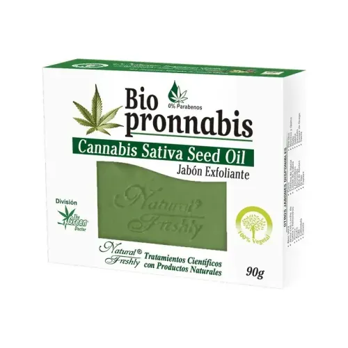 Jabón Exfoliante Biopronnabis Cannabis Sativa Barra 90 Gr