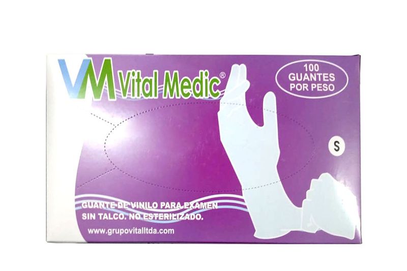 Guante Vinilo Talla S Caja 100 Unidades