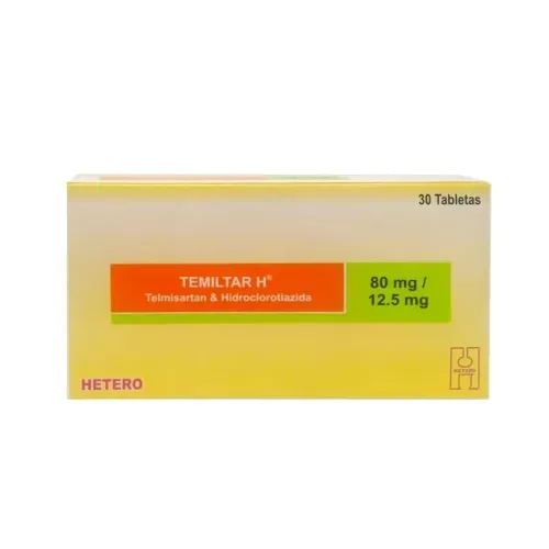 Temiltar H 80 Mg + 12.5 Mg Caja 30 Tabletas