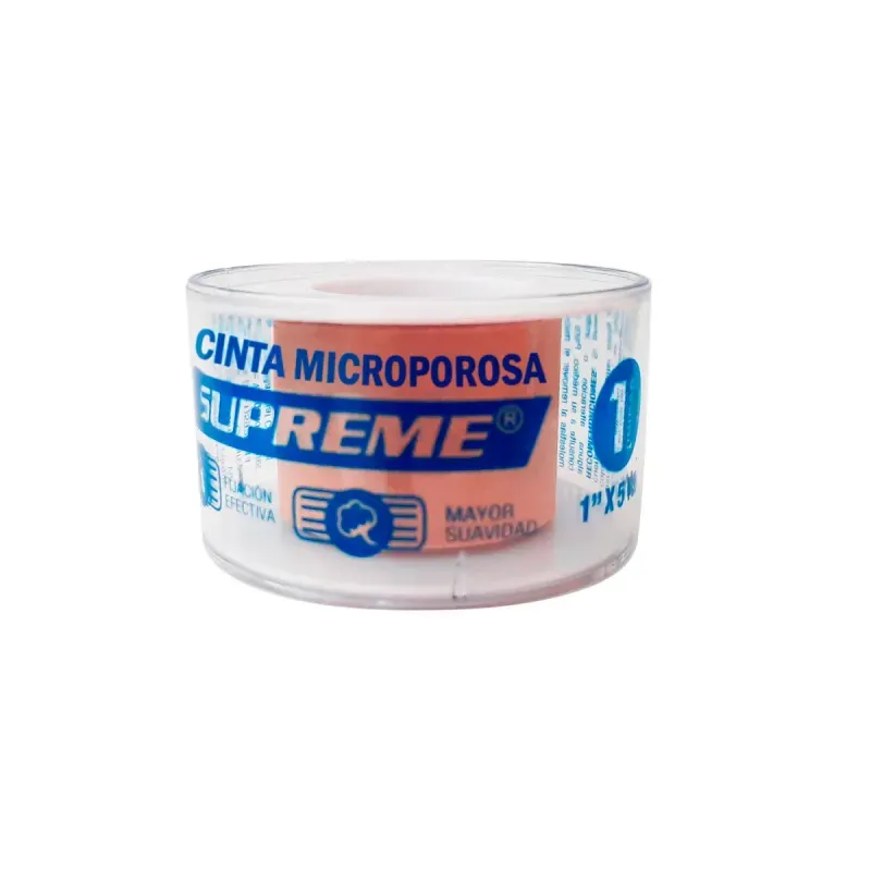 Cinta Microporosa Supreme 1 Cm X 5 M Rollo
