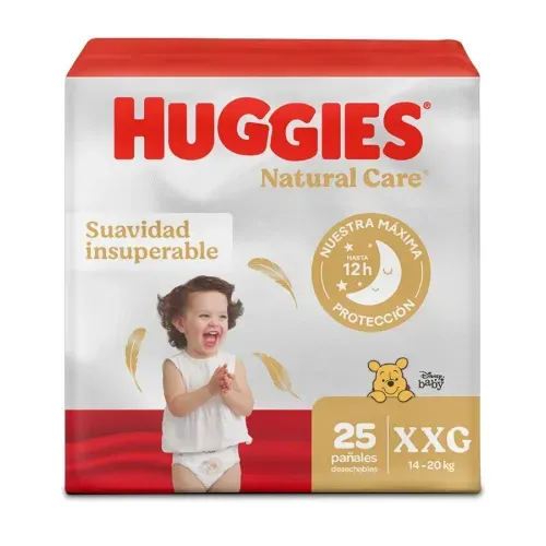 Pañal Huggies Natural Care Etapa 5 Paquete 25 Und