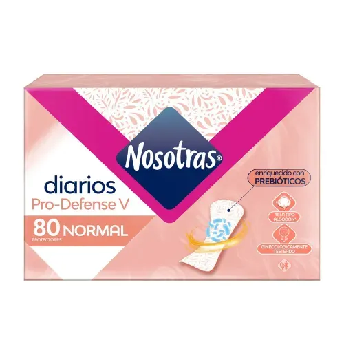 Protectores Diarios Nosotras Prodefense 80 Und