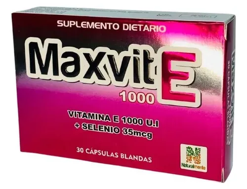 Maxvit E + Selenio 1000 Ui Caja 30 Cápsulas Blandas