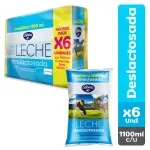 Leche Deslactosada 1100 ml Pack 6 Unidades