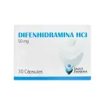 Difenhidramina 50 Mg Cápsulas Antialérgico 30