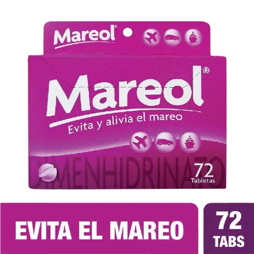 Mareol Dimenhidrato 50 Mg Caja X 72 Tabletas Gsk