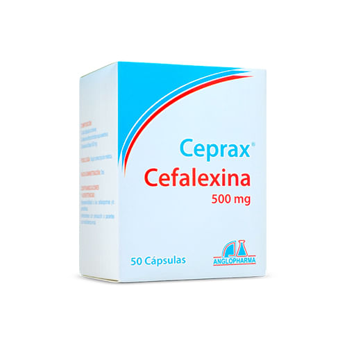 Ceprax Cefalexina 500 Mg Caja X 50 Cápsulas Anglopharma