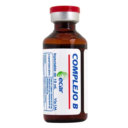 Complejo B Ampolla Inyectable Frasco X 10 Ml Ecar